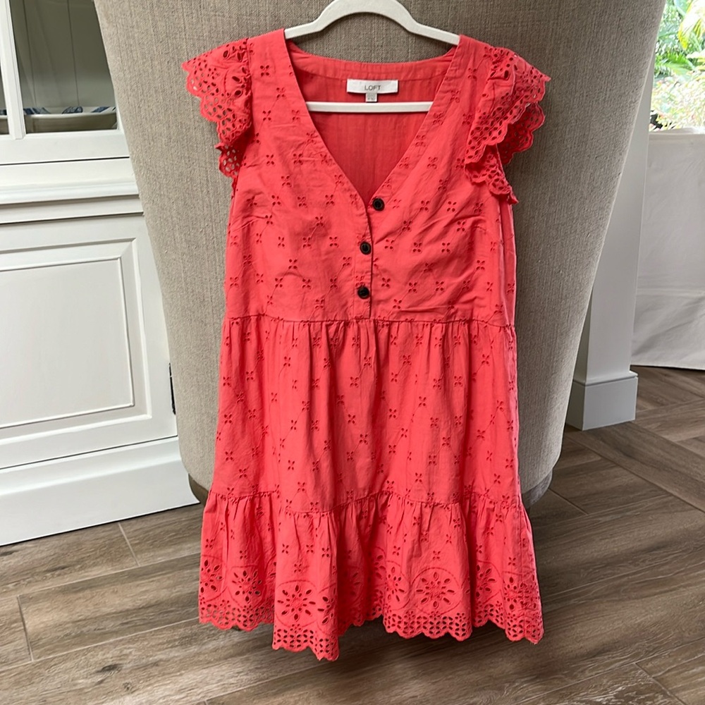 Loft eyelet dress